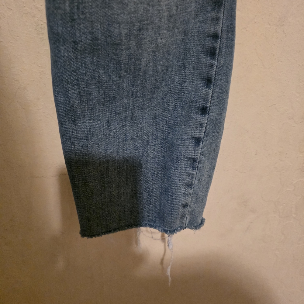 Lucky Brand MID RISE SUPER SKINNY AVA Light Blue Cropped Jeans size 10/30 A - Picture 8 of 10